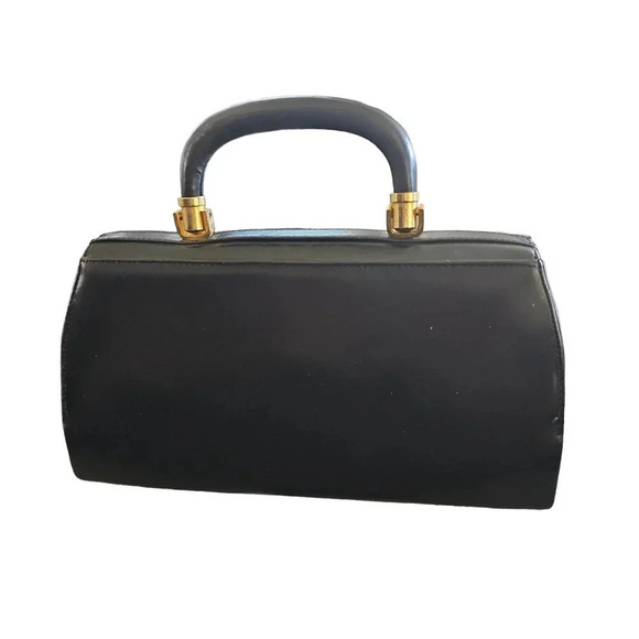 CS Top Handle Satchel Bag Purse Handbag Black - Picture 2 of 5